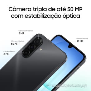 Miniatura Celular Samsung Galaxy A17 4G Tela 6.7" 128GB Super AMOLED Câmera Tripla 50MP Preto