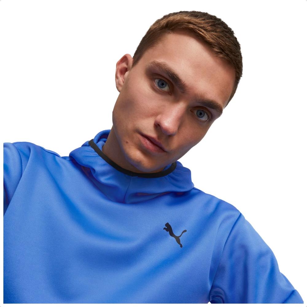 Miniatura Jaqueta Moletom Puma Train All Day Pwrfleece Masculina Azul / Azul - GG