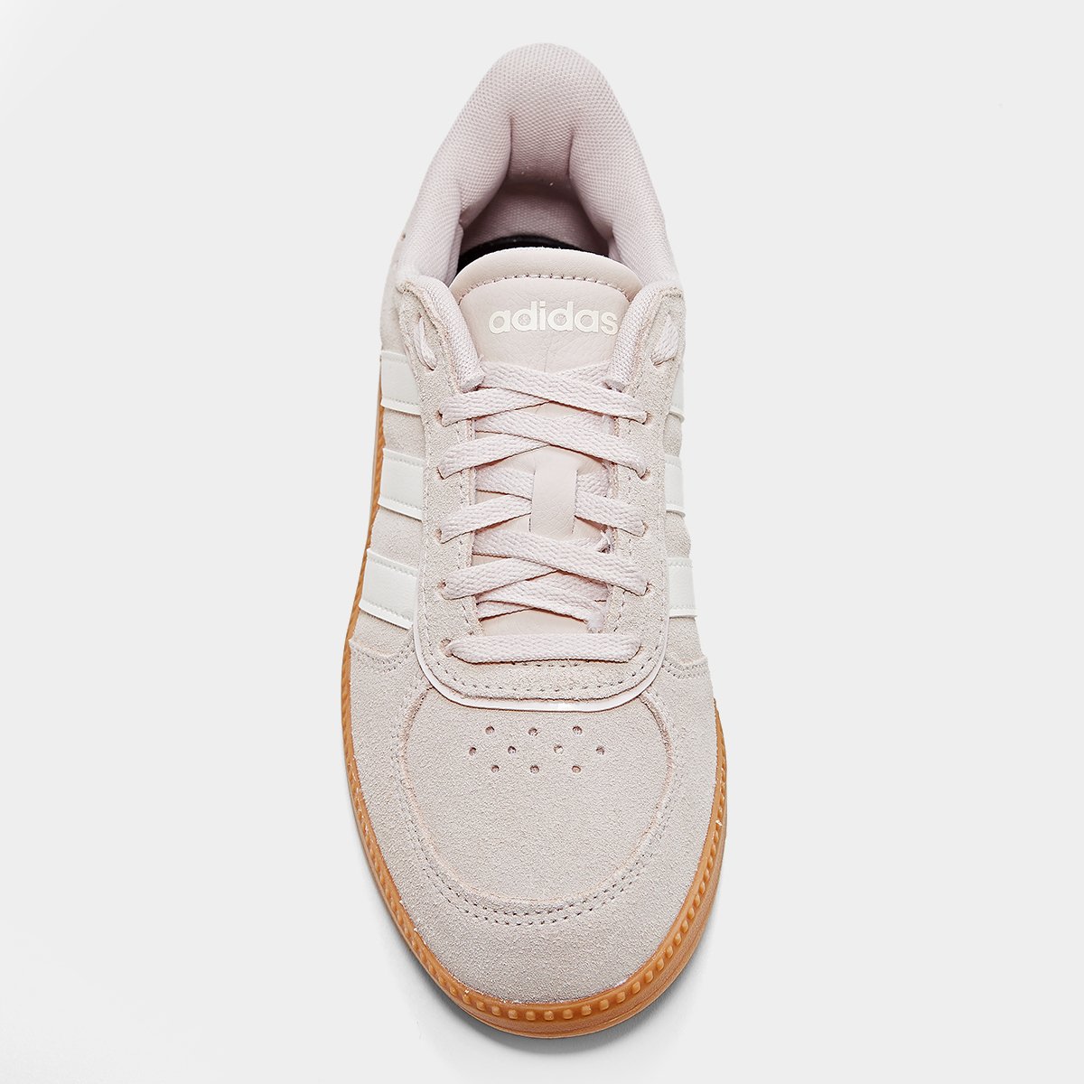 Miniatura Tênis Adidas Breaknet Sleek Suede Feminino Cinza+Branco - 34
