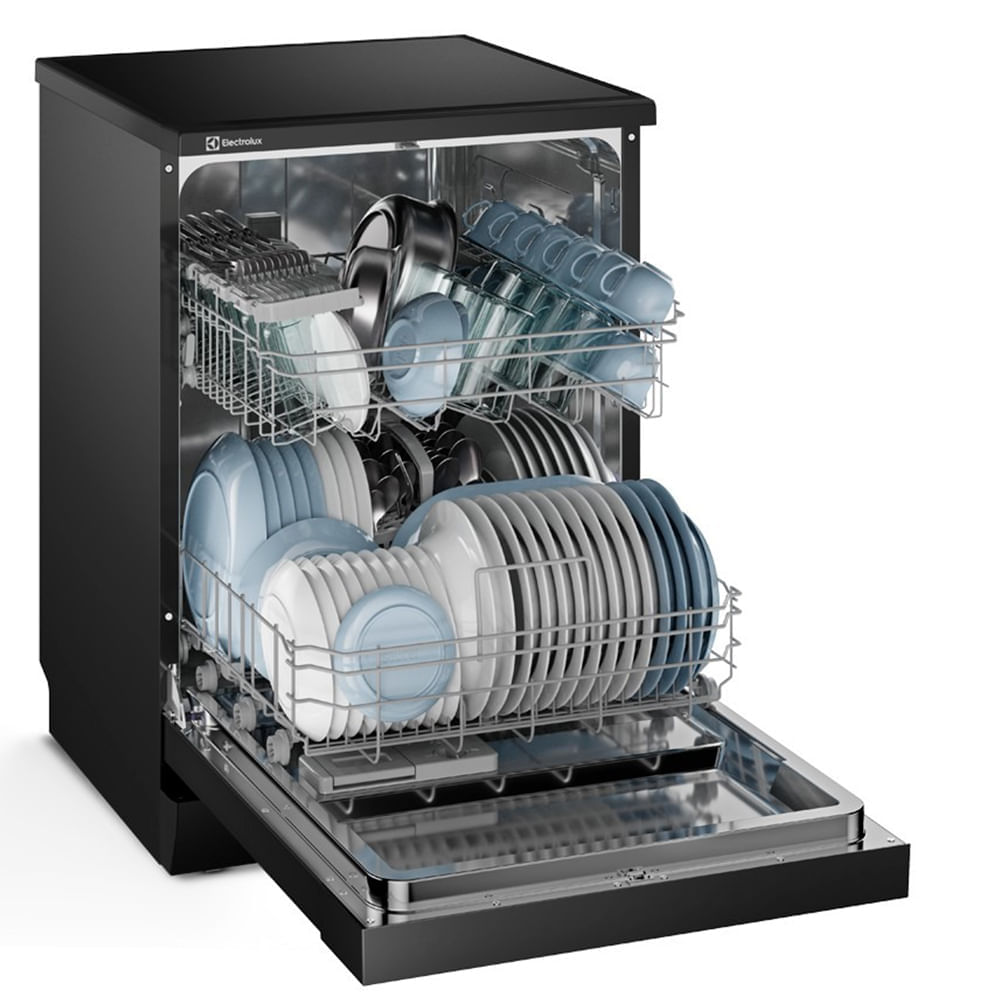 Miniatura Lava-Louças Electrolux Preta, 14 Serviços com Programa Lava e Seca 50' - LP14E 110