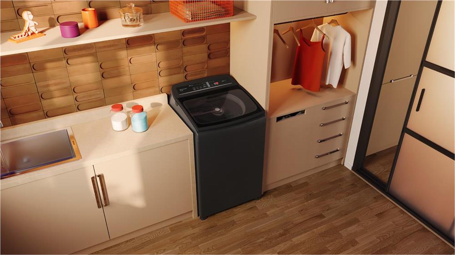 Máquina de Lavar Brastemp 15kg Cinza - BWT15A9 110V