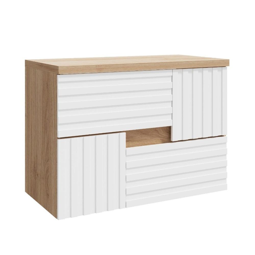 Miniatura Gabinete para Banheiro 80cm Bruna Darabas Agardi Branco