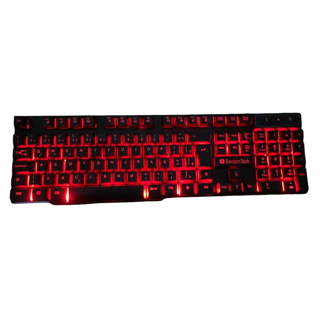 Miniatura Teclado Com Fio Para Jogo Digitação De Texto Anti Ghosting Ç