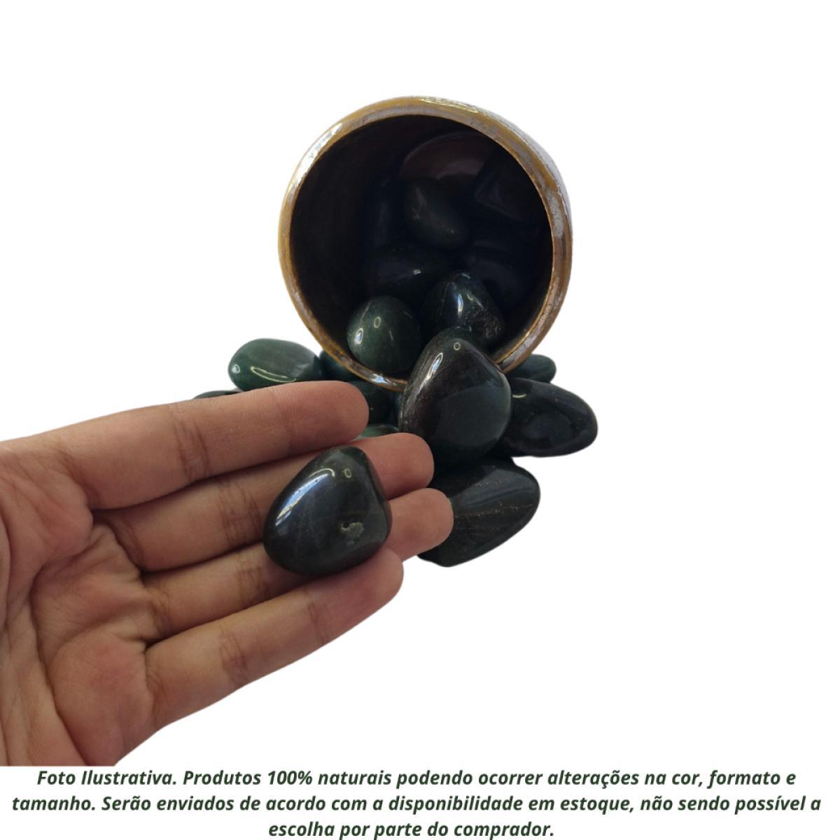 Miniatura Pedra Quartzo Verde Escuro 2 A 4 Cm 250 Gramas Natural