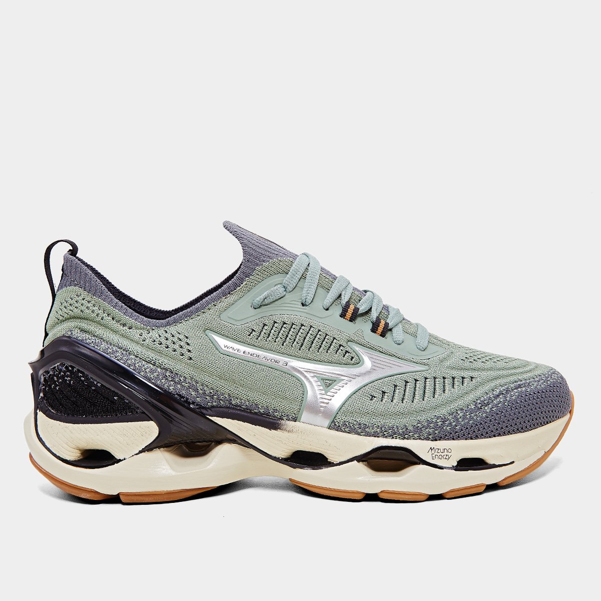Miniatura Tênis Mizuno Wave Endeavor 3 Masculino Verde Militar - 38