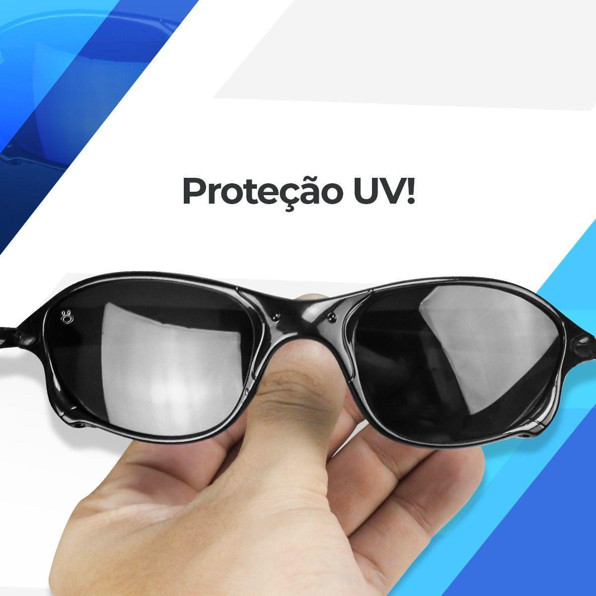 Miniatura Oculos Sol Preto Mandrake Juliet Lupa Masculino Proteção Uv