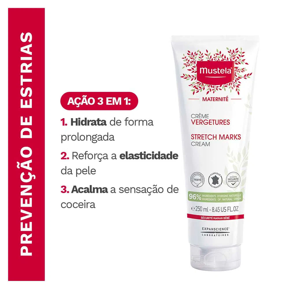Miniatura Mustela Maternité Kit – Creme para Estrias 250ml + Óleo para Prevenção de Estrias 105ml Kit