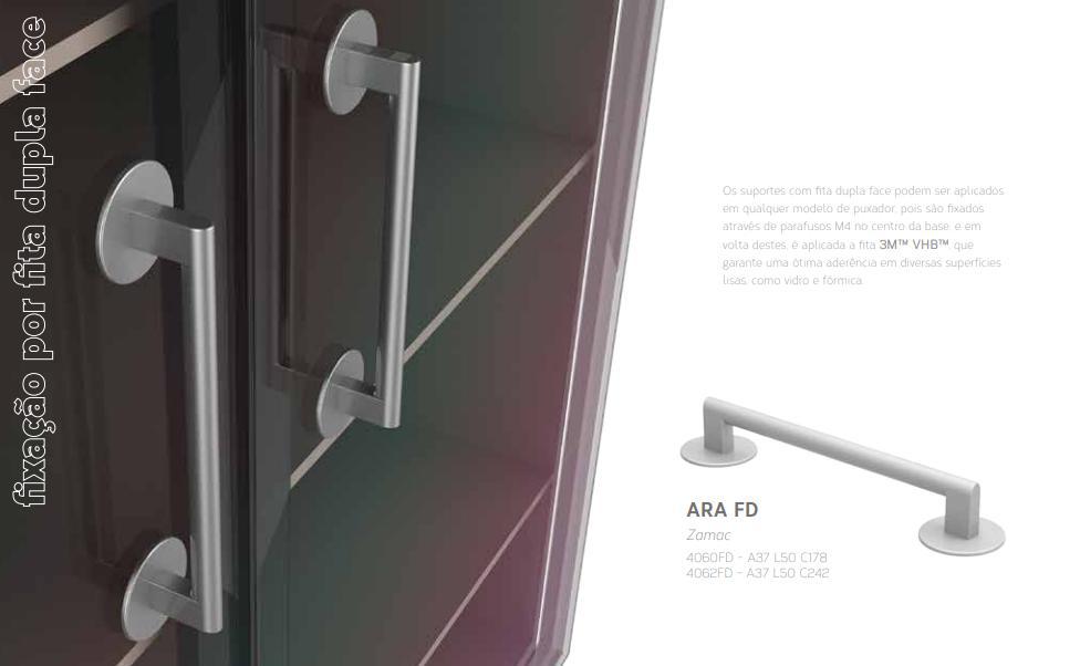 Miniatura Puxador Ara Fd-4062 Supred50 Cromo Acetinado - Torralba