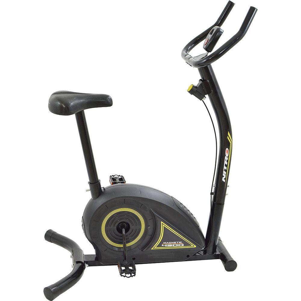 Miniatura Bicicleta Ergométrica Polimet Nitro 4300 Aço Carbono Bivolt Preto