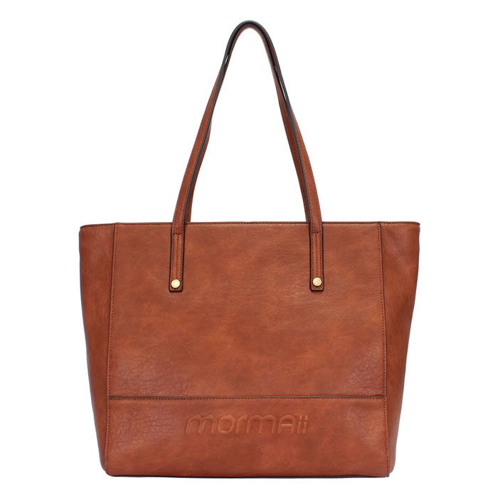 Miniatura Bolsa Shopping Bag Marrom Grande Detalhes Em Relevo Mormaii