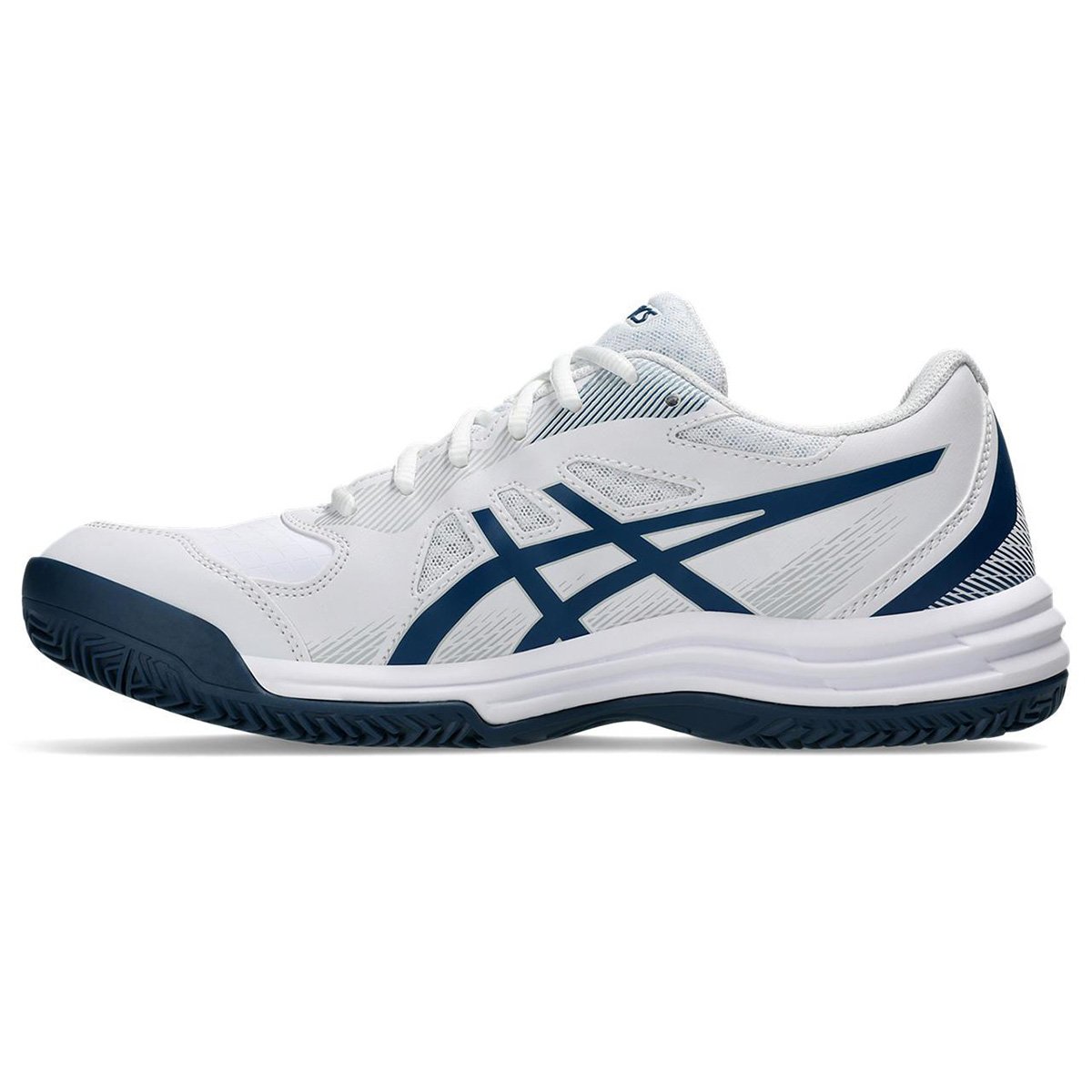 Miniatura Tênis Asics Court Slide 3 Clay/Oc Masculino Branco+Marinho - 43