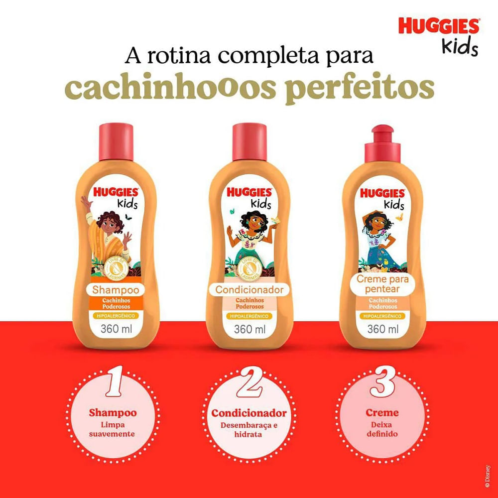 Miniatura Shampoo Huggies Kids Cachinhos Poderosos 360ml