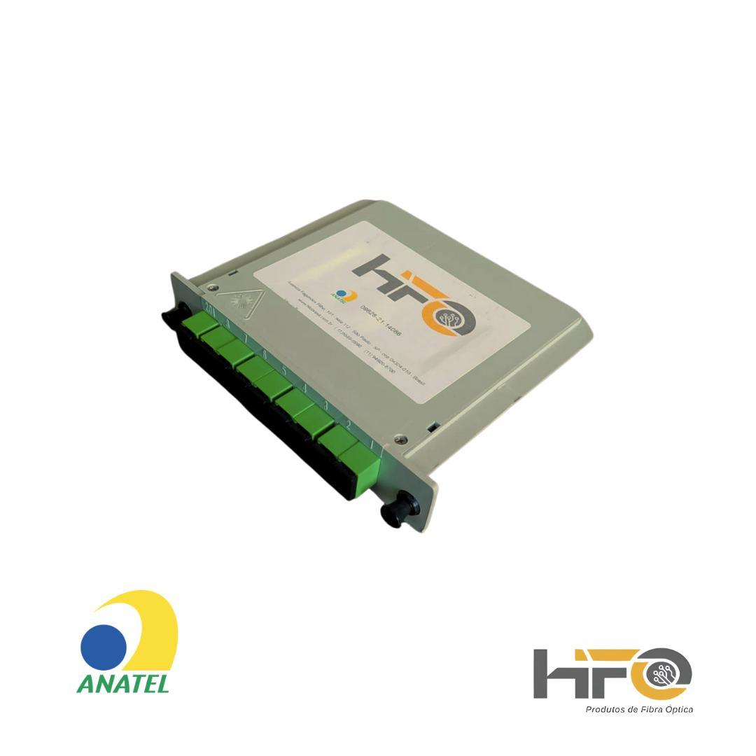 Miniatura Splitter Box Modular 1X8 Apc Fibra Óptica Rede Internet Pon