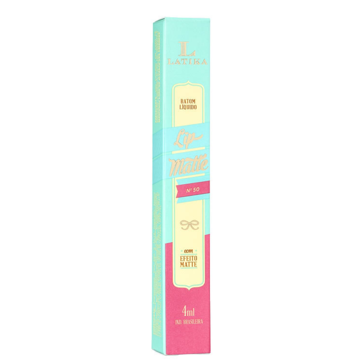 Miniatura Latika Lip Nude Nº 50 - Batom Líquido Matte 4ml BLZ