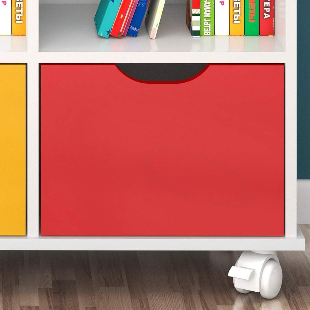 Miniatura Nicho Organizador com 3 Gavetas Qmovi Branco/Colorido