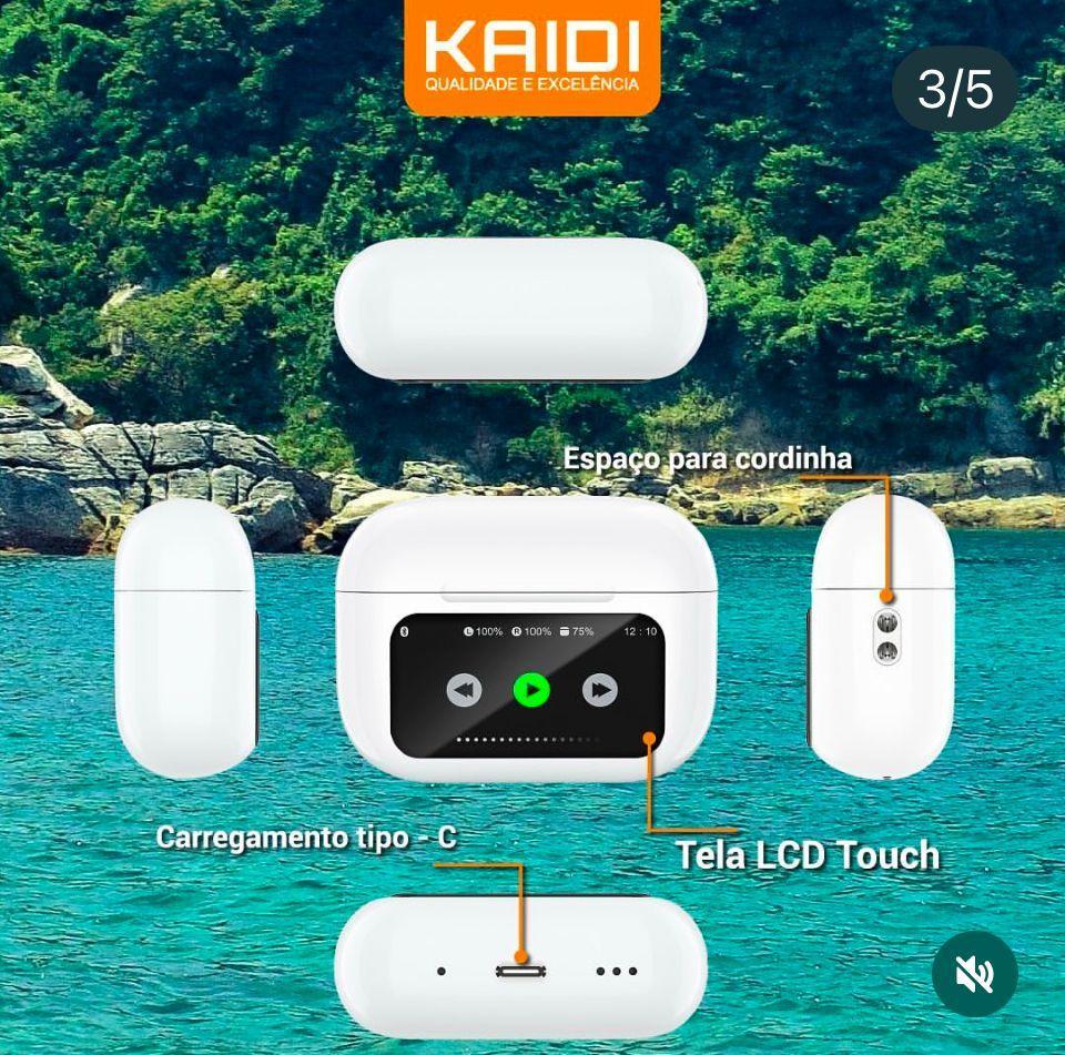 Miniatura Fone Kaidi - Kdpan Kd-7019 Blueth 5.3 Sem Fio 7019 771