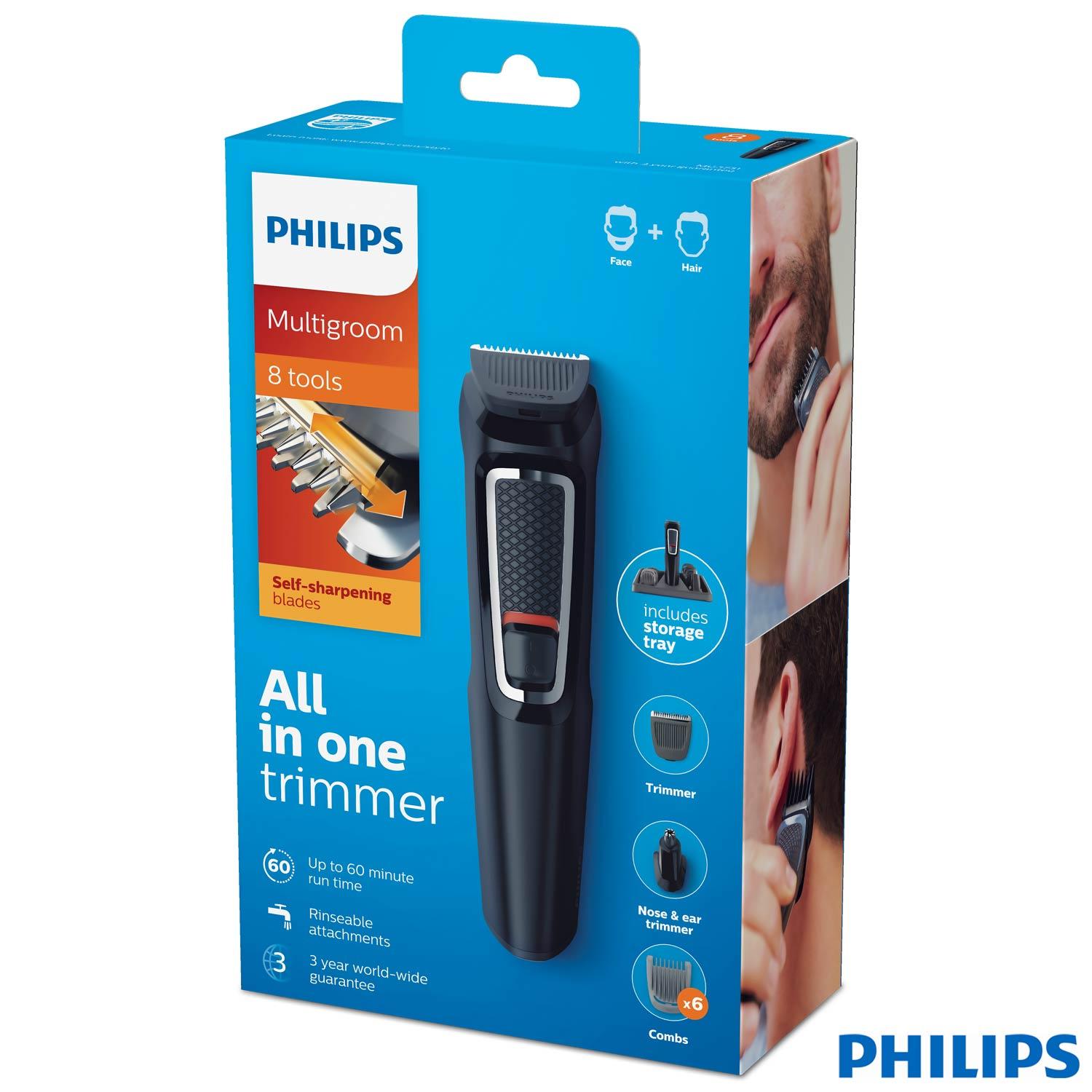 Miniatura Aparador de Pelos Philips Multigroom - MG3731/15 Bivolt