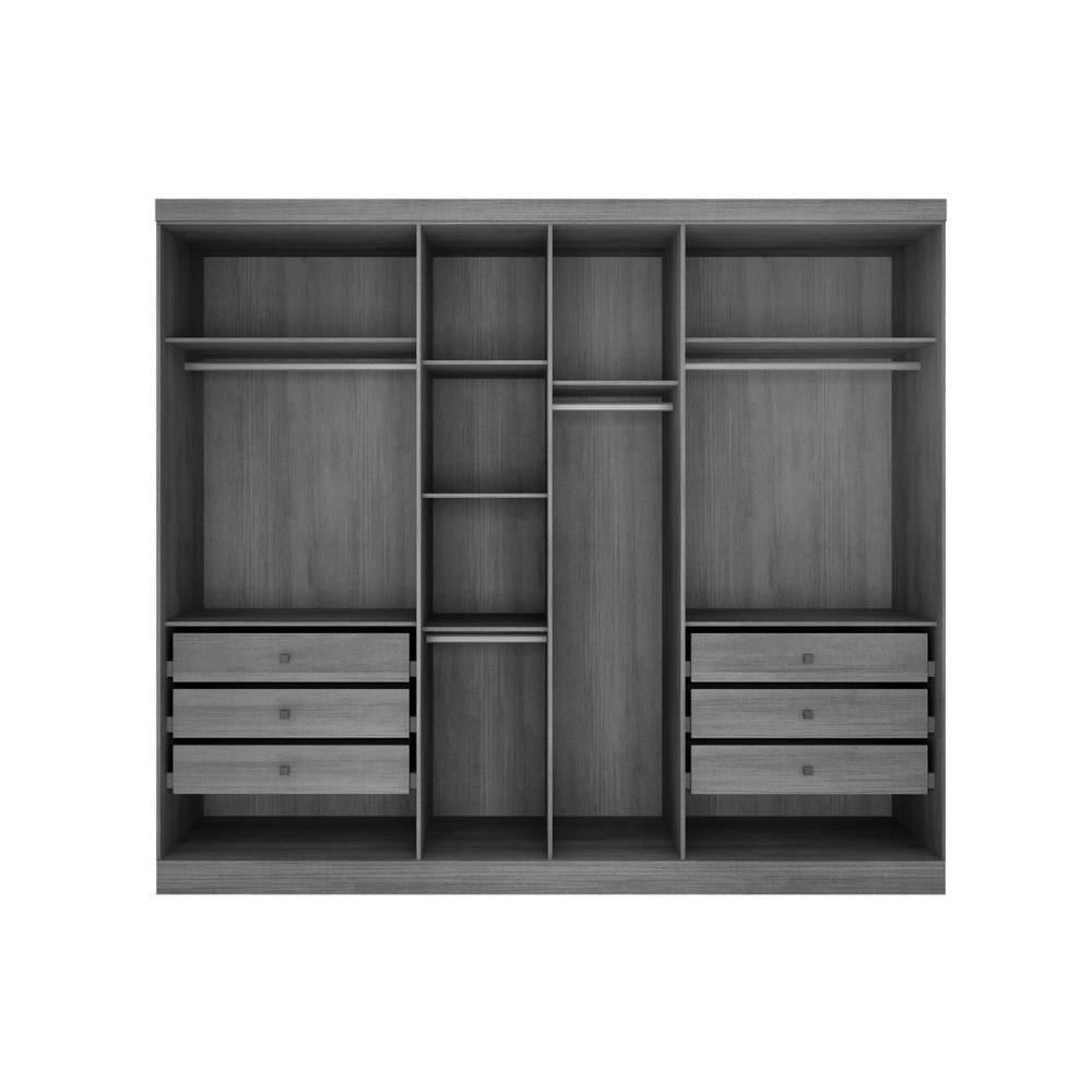 Quarto Modulado Bari Rizon 5 Peças Qc203 Cumaru