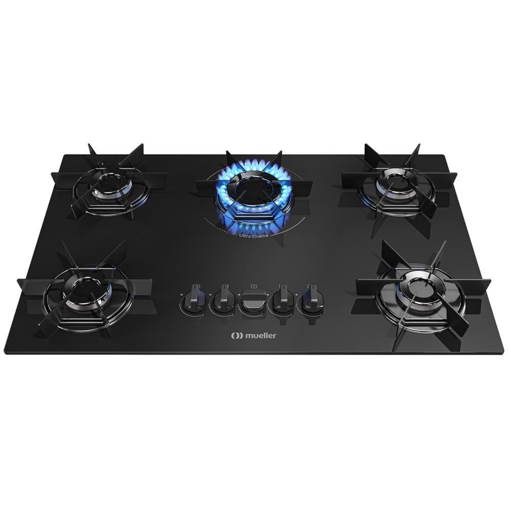 Miniatura Cooktop Mueller 5 Bocas Queimador Ultra Chama Mcg115bb Bivolt