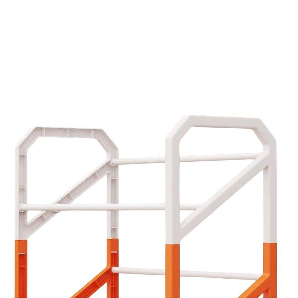 Miniatura Sapateira Multiuso Plástico Metal 4 Andares Compacta Leve