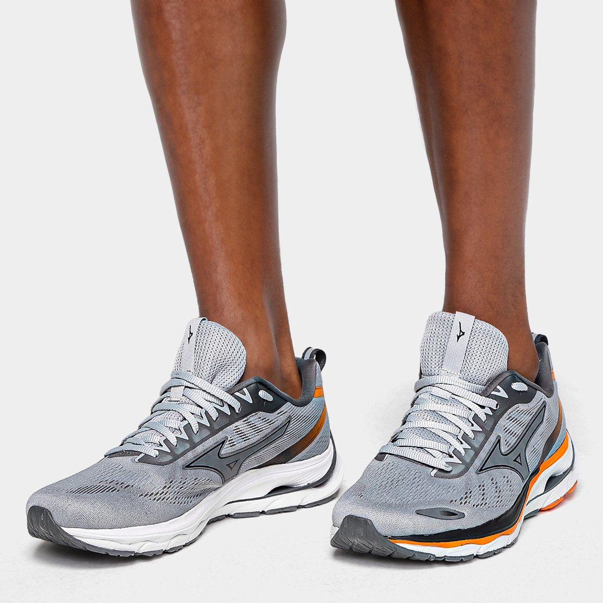 Miniatura Tênis Mizuno Wave Dynasty 5 Masculino Cinza - 38