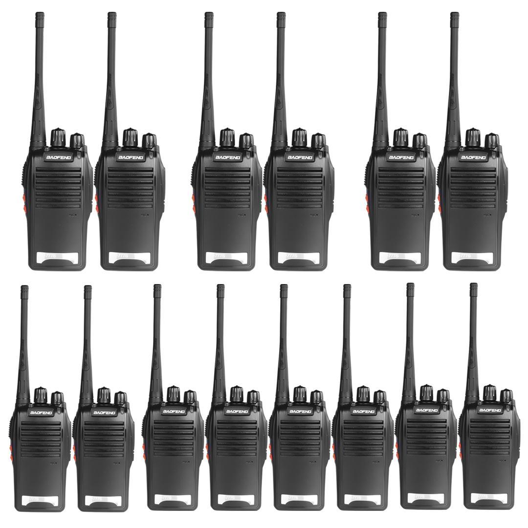 Miniatura Kit 14 Walkie Talkies Baofeng Bf-777S 16 Canais Alcance 12Km