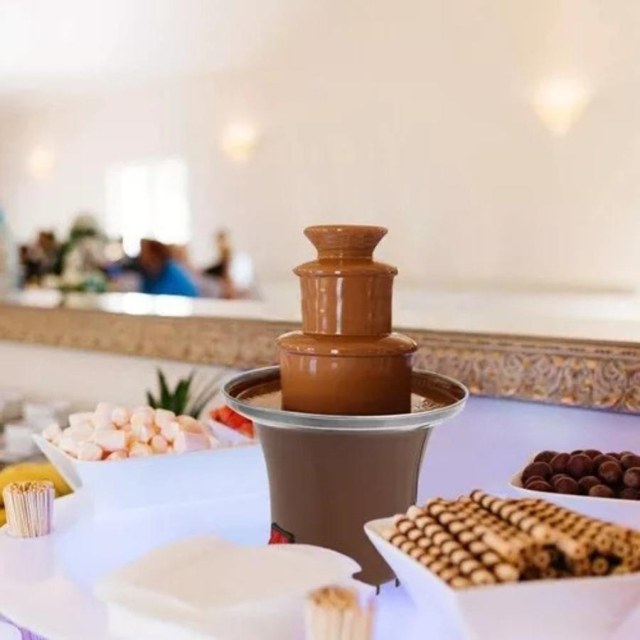 Miniatura Mini Cascata Fonte Chocolate Fondue Elétrica 110V: Momentos