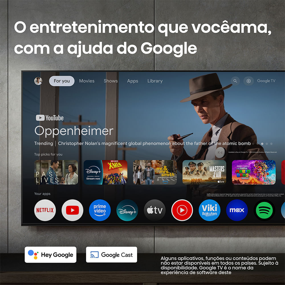 Smart TV 4K Hisense QLED 100” Polegadas com Subwoofer Embutido, Modo Jogo Pro, 144Hz e Wi-Fi - 100Q7QG Bivolt
