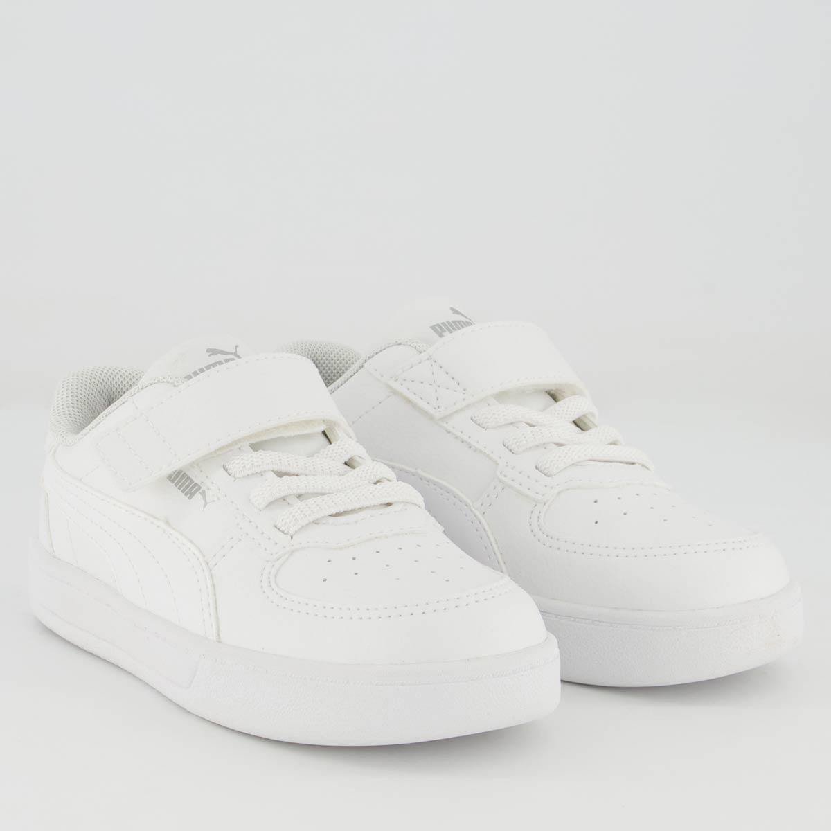 Miniatura Tênis Infantil Puma Caven 2.0 AC BDP Branco - 23