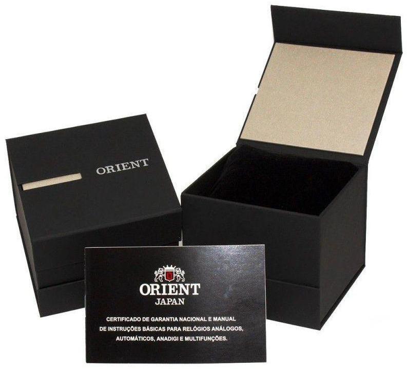 Miniatura Relógio Orient Feminino Dourado e Prata 34mm - FGSS1217 S1KX