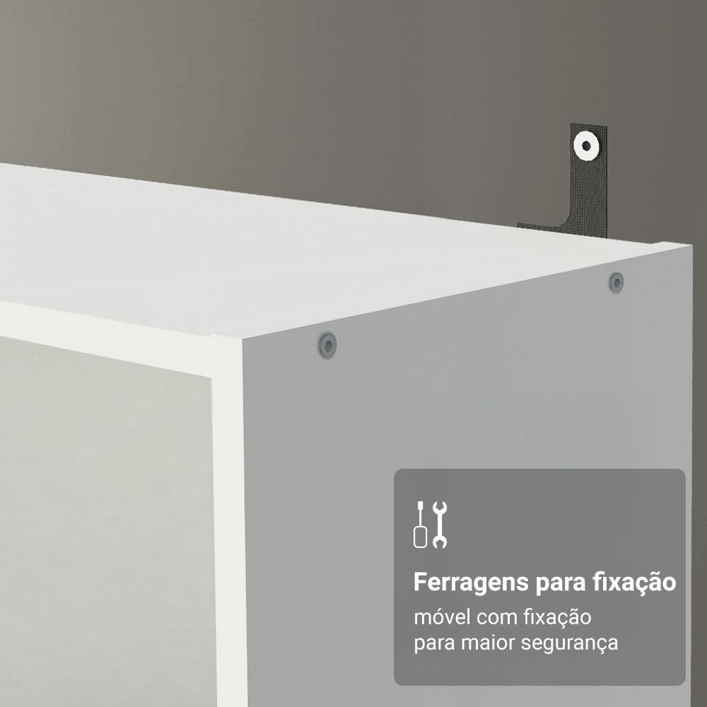 Estante Sapateira 3 Prateleiras Sem Portas Branco Madesa Branco