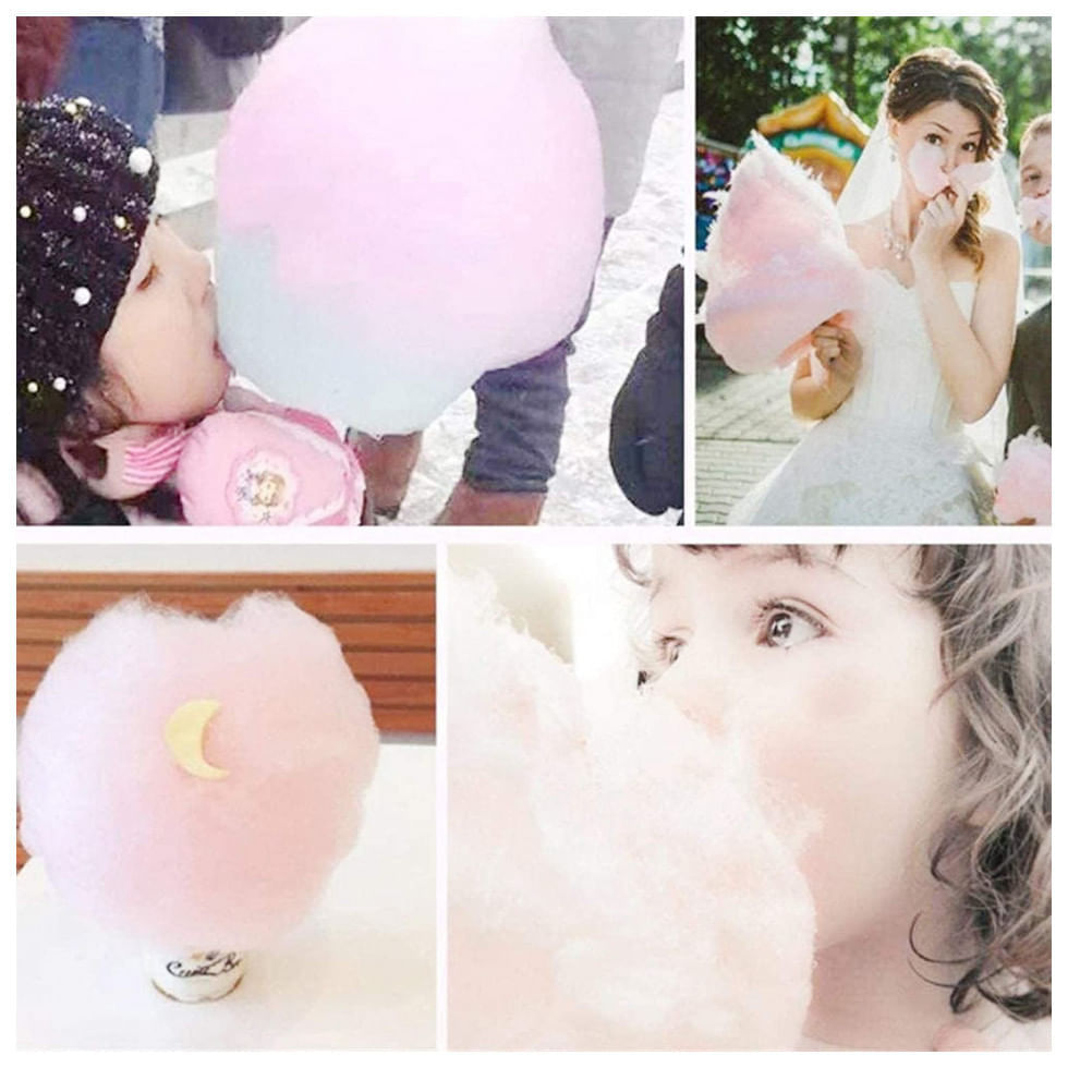 Máquina de Algodão Doce Elétrica Wgwioo, 110V 800W, Rosa