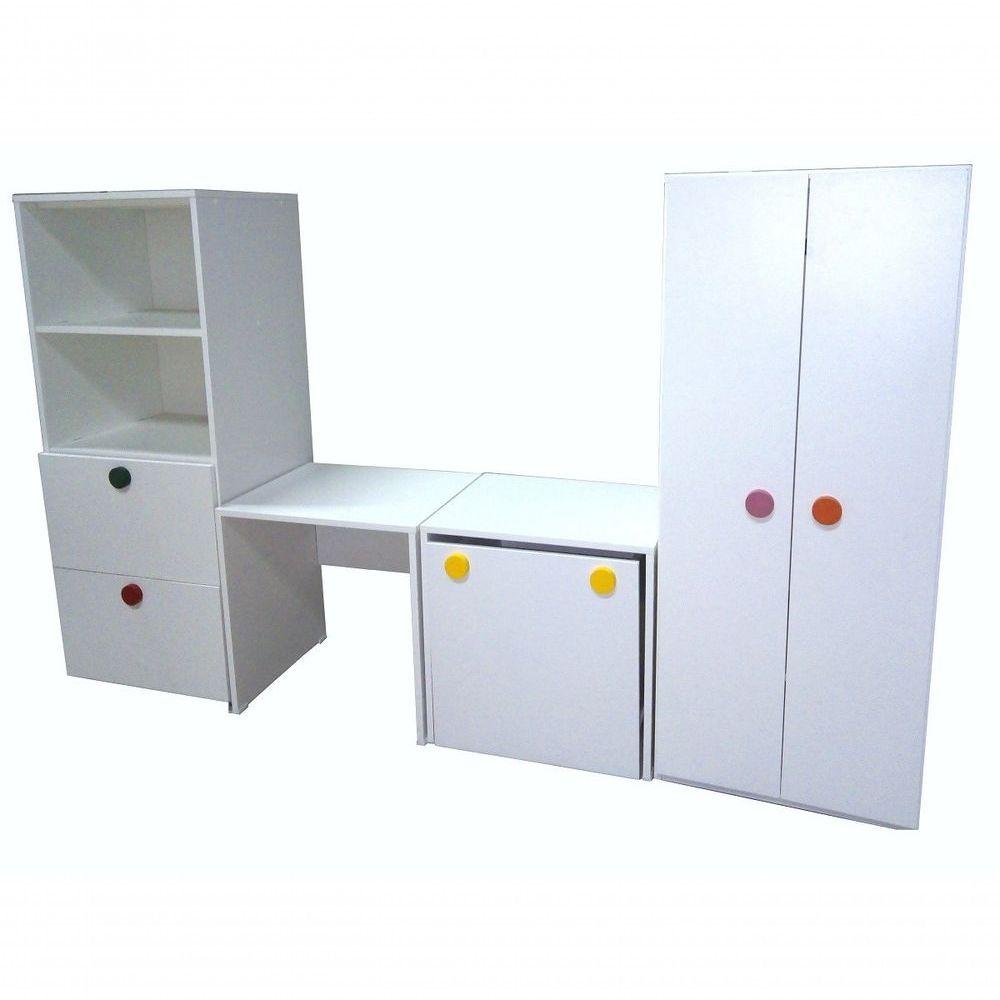 Miniatura Armário Infantil Montessoriano Rubi Mdf Guardaroupa Infantil