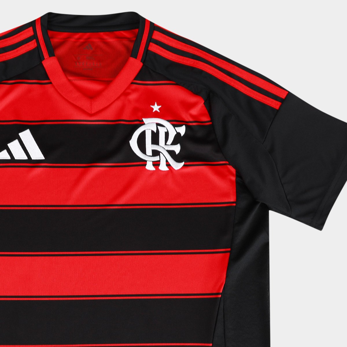 Camisa Flamengo I 25/26 s/n Torcedor Adidas Masculina Preto - EGG