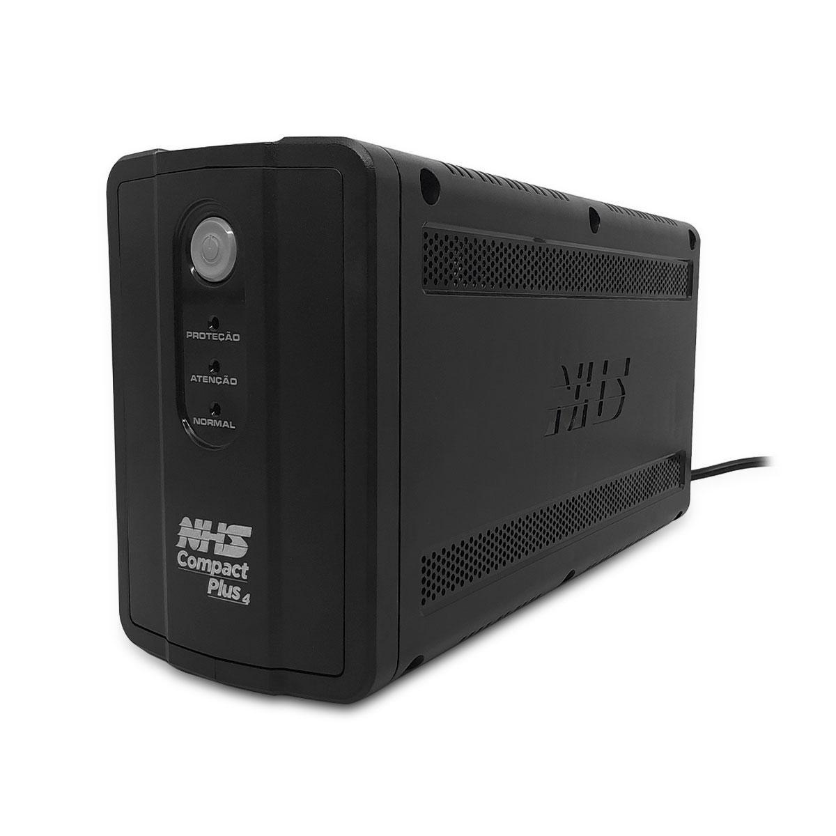 Miniatura Nobreak 1000Va NHS Compact Plus 4, Bivolt, 8 Tomadas