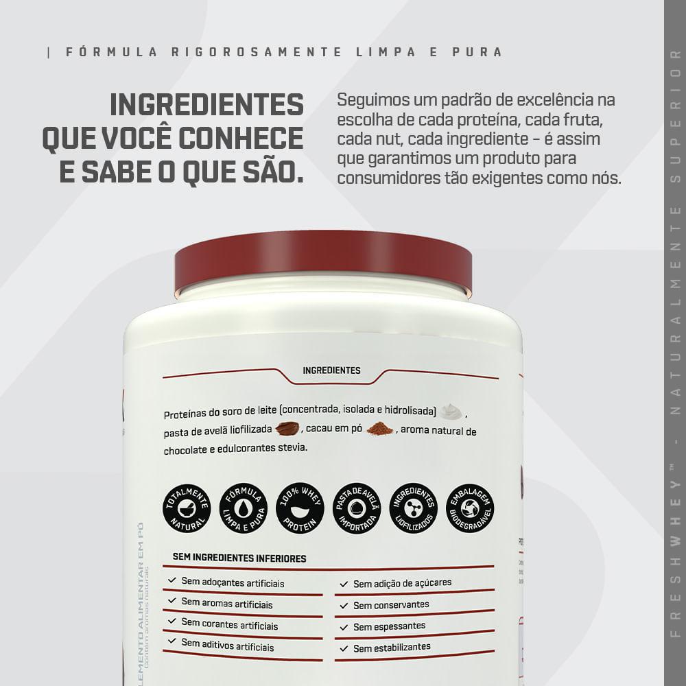 Miniatura Whey Protein Freshwhey Dux Nutrition Chocolate E Avelã 450g