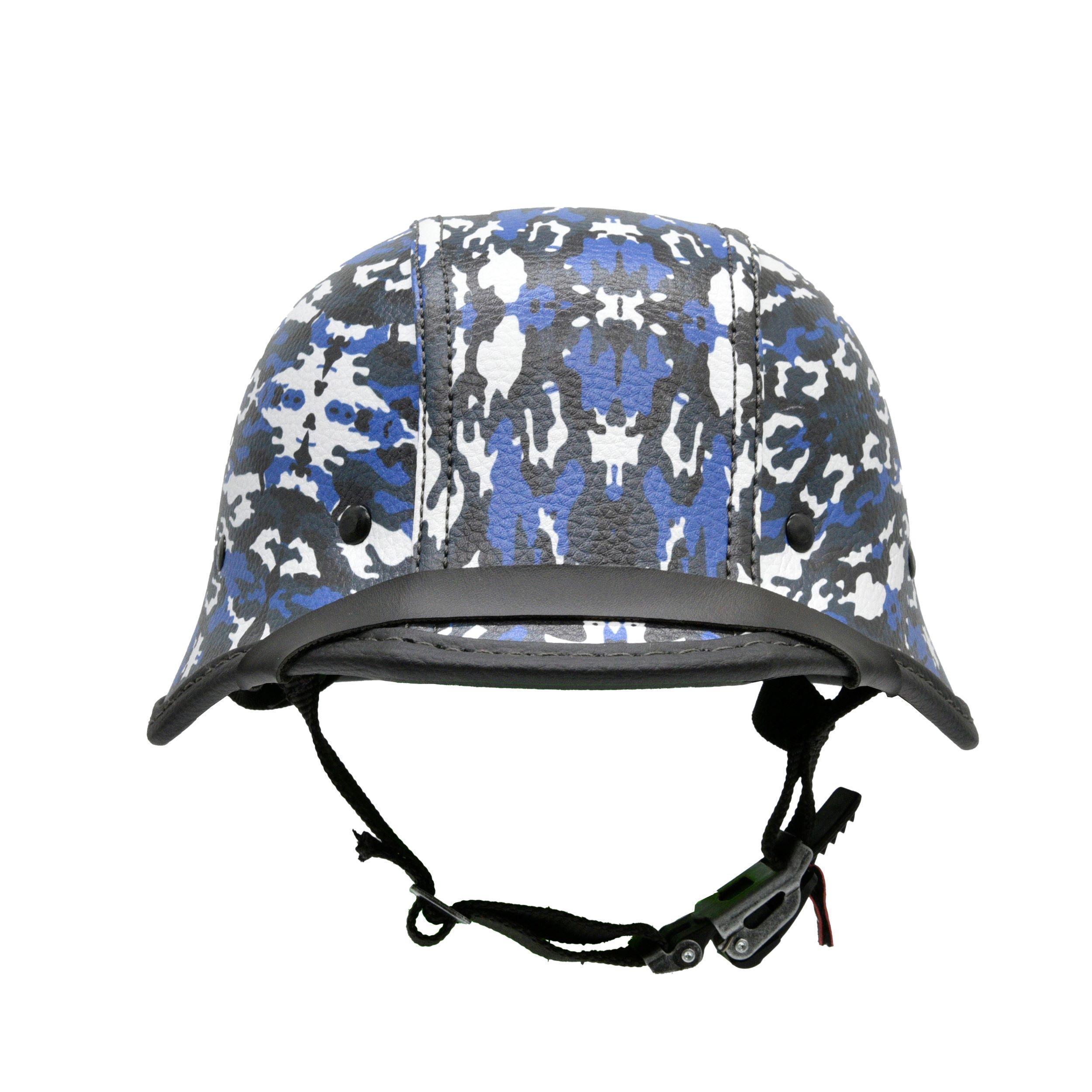 Miniatura Capacete Br101 Alemão Camuflado Azul E Branco G