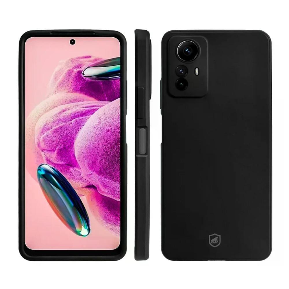 Kit Capa Silicon Veloz E Película Hydrogel Hd Para Xiaomi Redmi Note 12s - Gshield