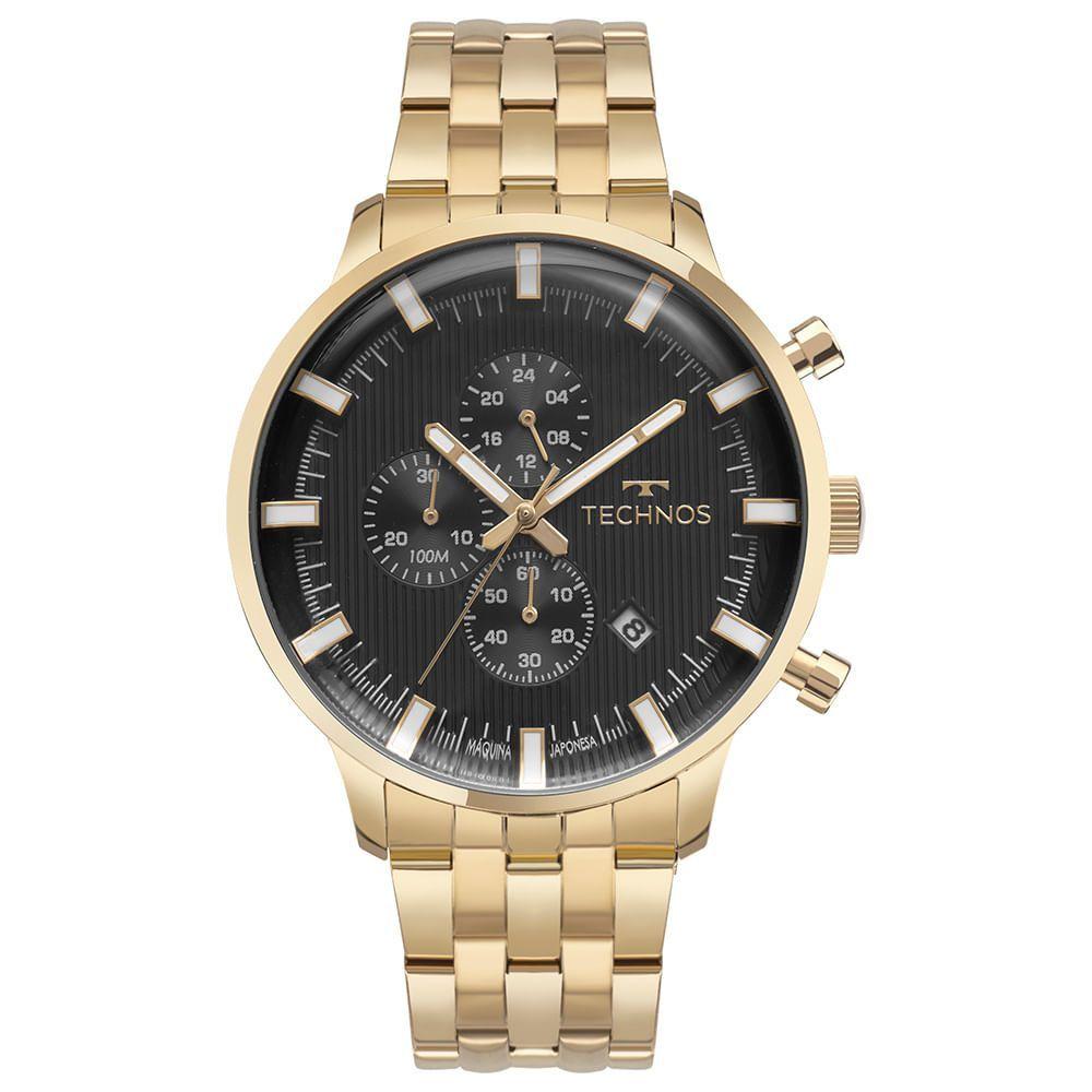 Miniatura Relógio Technos Masculino Grandtech Dourado - Js15enq/1p Js15enq/1p