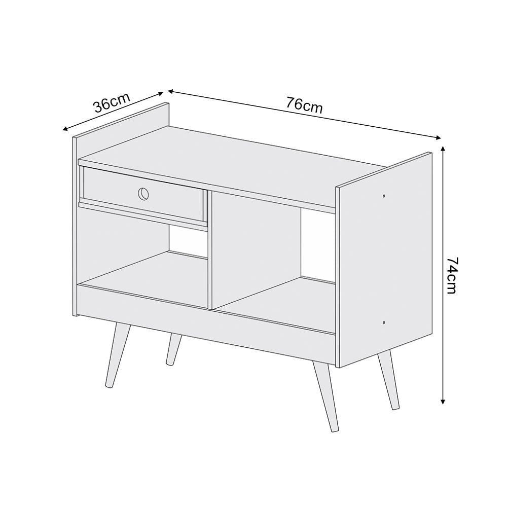 Aparador Retrô Divisor De Ambiente Jb 4064 Adega Luxo - Preto - Preto