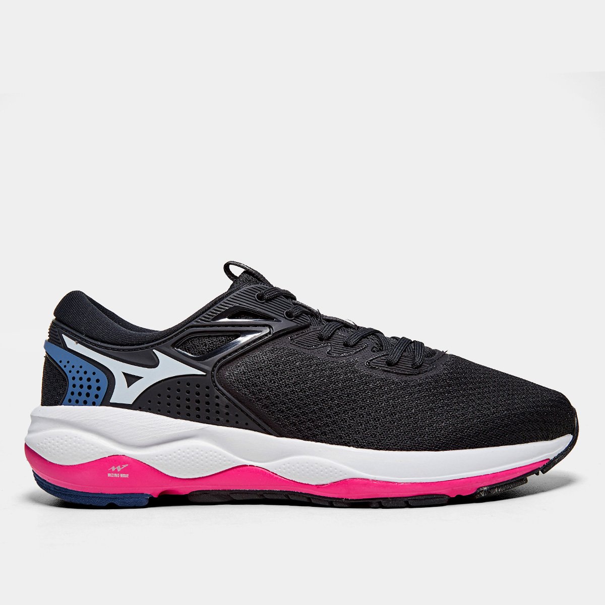Miniatura Tênis Mizuno Wave Titan 2 Feminino Preto+Rosa - 34