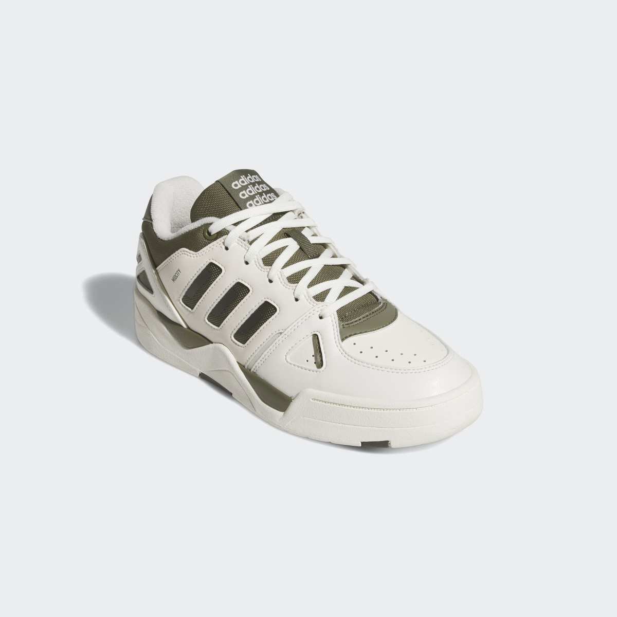 Miniatura Tênis Adidas Midcity Low Masculino Branco+Marrom - 37