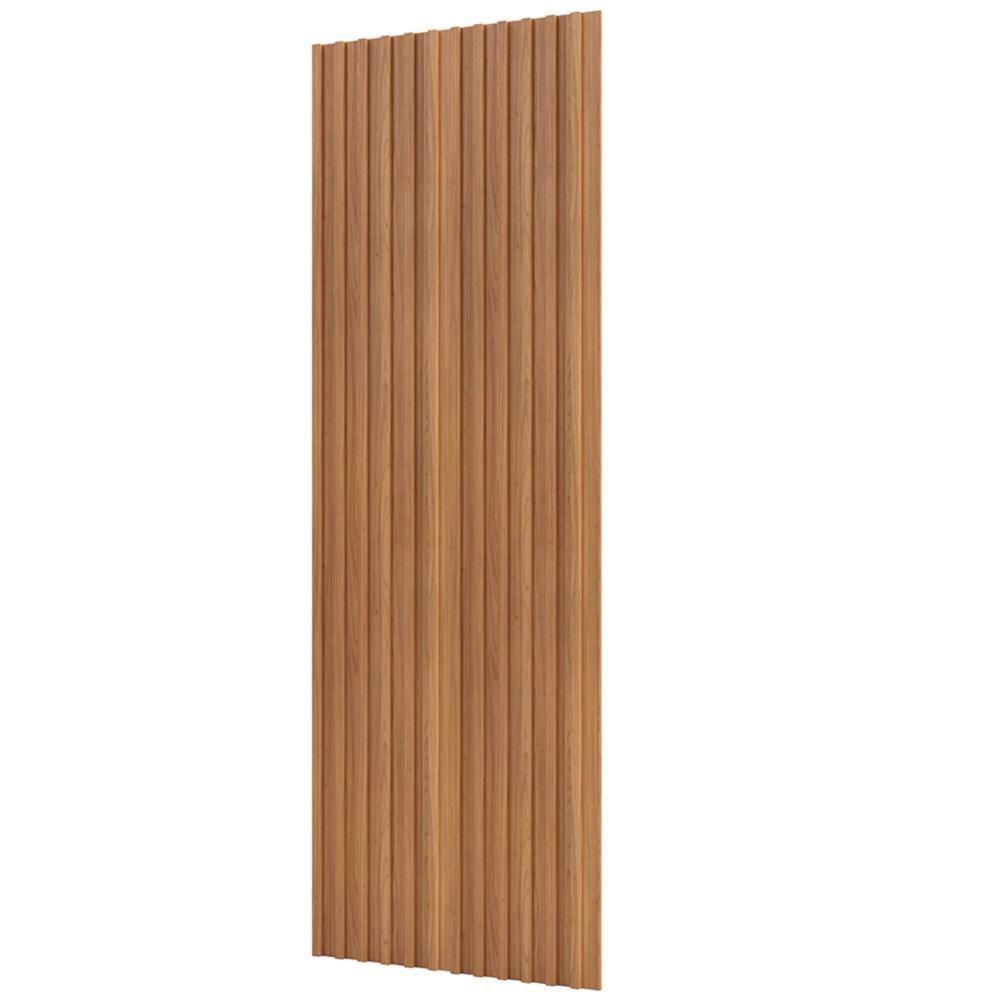 Miniatura Painel Ripado De Madeira Para Sala Quarto 89x183cm Bairon D03 Freijó - Lyam Decor