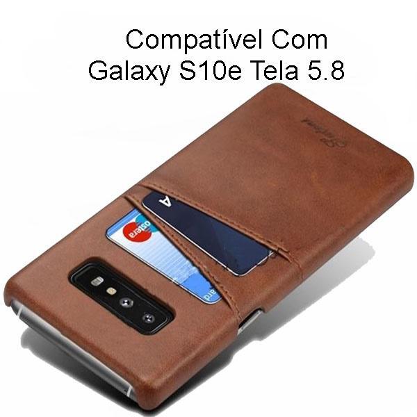 Miniatura Capa Case Capinha Carteira Galaxy S10E 5.8 Porta Cartões