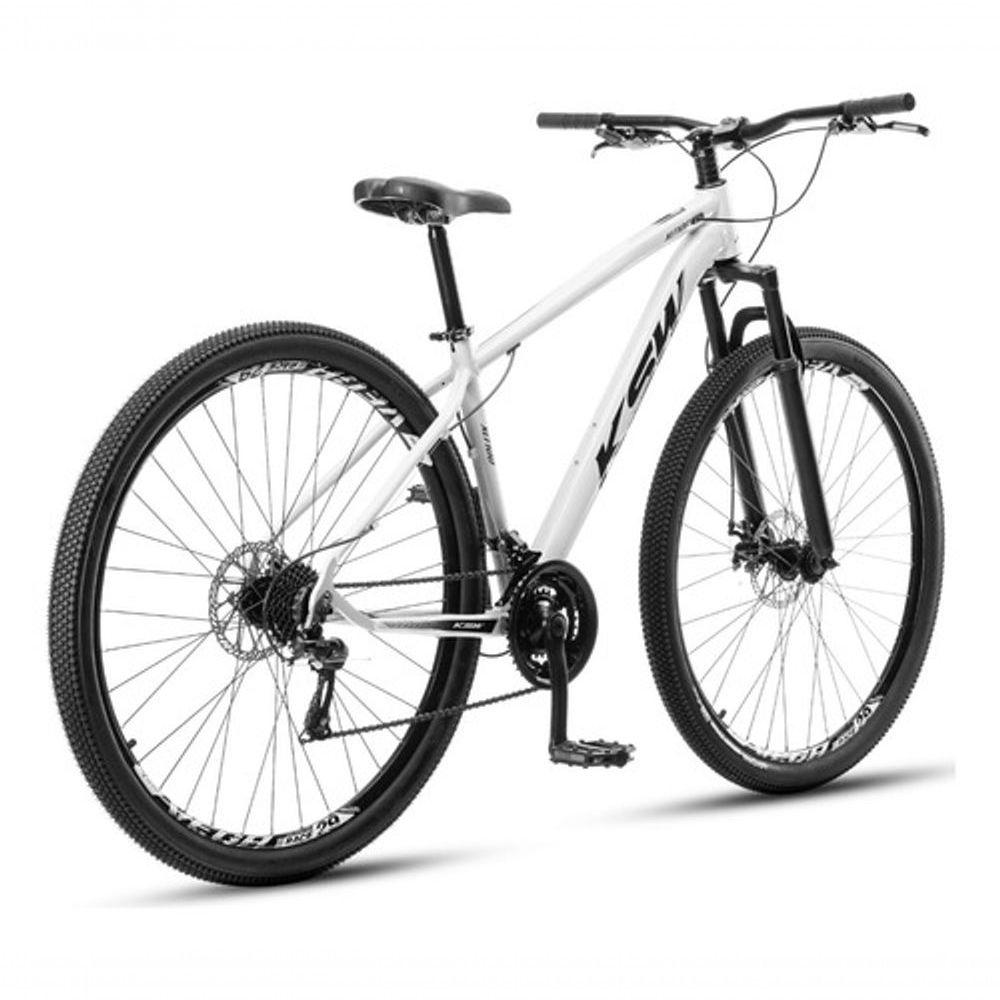 Miniatura Bicicleta Ksw Aro 29 21 Velocidades Freio A Disco Mecânico Alumínio Branco 17