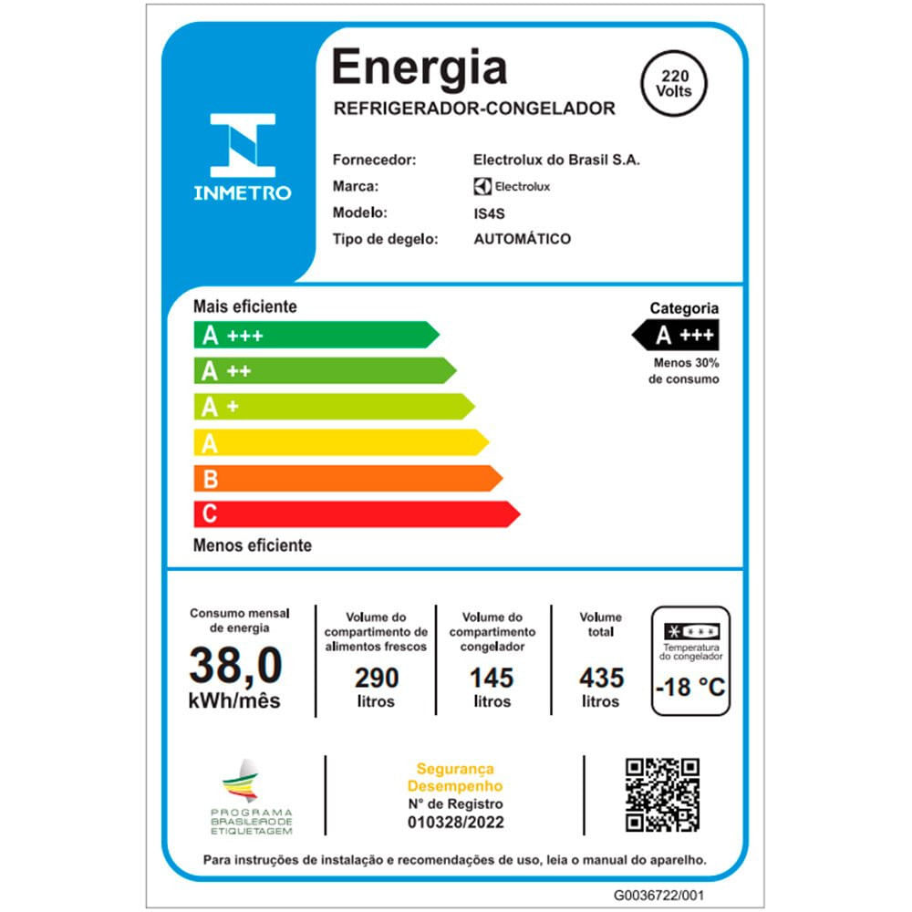 Geladeira Electrolux Frost Free 2 Portas 435 Litros Inverter Side by Side Inox - 110V
