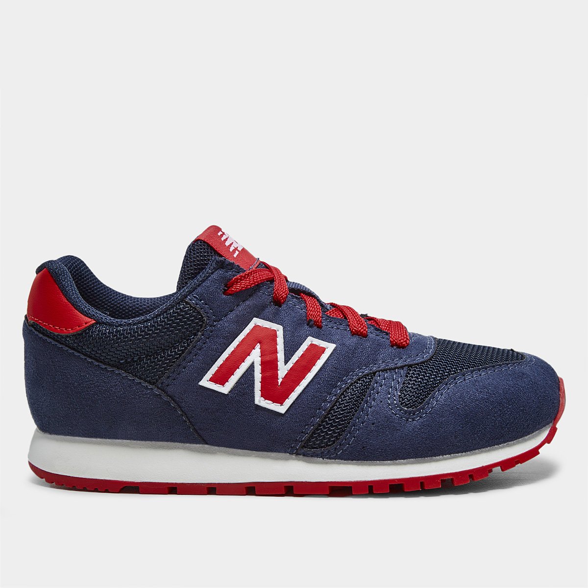 Miniatura Tênis Infantil New Balance 373 Lace Marinho+Vermelho - 27