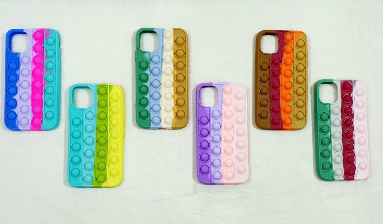 Miniatura Capa Case Capinha Silicone Bolha Iphone 11 6.1 Anti Stress P