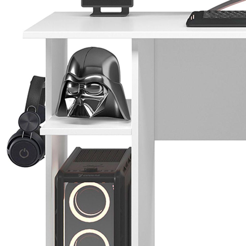 Mesa De Escritório York Q01 Amarena Móveis Cor Branco