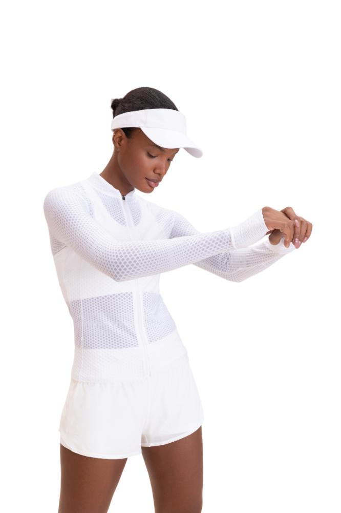 Miniatura Jaqueta Live Run Joy Feminina Branco - G